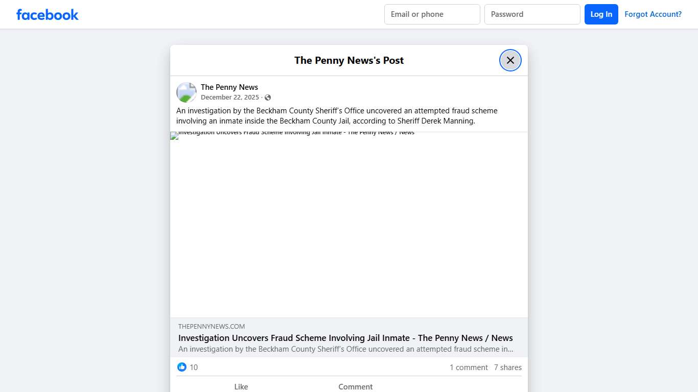 The Penny News - An investigation by the Beckham County... Facebook